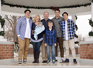 Heather Coulter with her family